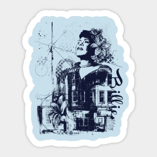 Billie Holiday Sticker